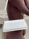 Біла сумка-багет на широкому ремінці | 6875249 | фото 9