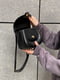 Чорна сумка крос-боді на ремінці | 6875263 | фото 5