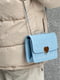Блакитна сумка крос-боді на ланцюжку | 6875266 | фото 6