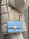 Блакитна сумка крос-боді на ланцюжку | 6875266 | фото 7