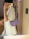Фіолетова маленька сумка-багет | 6875285 | фото 4