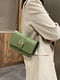 Зелена сумка через плече на ланцюжку | 6875298 | фото 5