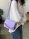 Фіолетова сумка крос-боді на три відділи | 6875311 | фото 3