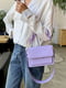 Фіолетова сумка крос-боді на три відділи | 6875311 | фото 4