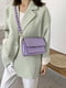 Фіолетова сумка крос-боді на три відділи | 6875311 | фото 7