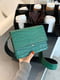 Зелена сумка крос-боді з тисненням рептилія | 6875320 | фото 3