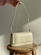 Біла сумка-багет на тонкому ремінці | 6875337 | фото 2
