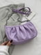 Фіолетова класична сумка-багет на срібному ланцюжку | 6875340 | фото 2
