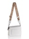 Біла сумка крос-боді з широким ремінцем та ланцюжком | 6875344 | фото 2