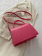 Рожева сумка крос-боді зі сріблястим декором | 6875349 | фото 5