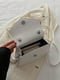 Біла сумка крос-боді зі сріблястим декором | 6875351 | фото 6