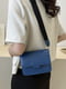 Синя сумка крос-боді на тонкому ремінці | 6875356 | фото 5