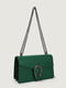 Зелена сумка крос-боді з залізною підковою | 6875367 | фото 4