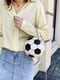 Біла кругла сумка футбольний м'яч на ланцюжку | 6875398 | фото 6