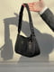 Чорна сумка-багет на короткій ручці | 6875480 | фото 4