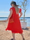 Лляна сукня міді грейпфрутова | 6876984 | фото 2