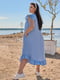 Лляна сукня міді блакитна | 6876986 | фото 2