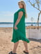 Лляна сукня міді зелена | 6876987 | фото 3