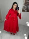 Лляна сукня міді червоного кольору | 6876988 | фото 2