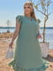 Лляна сукня міді оливкова | 6876990 | фото 2