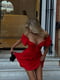 Приголомшлива літня сукня з тканини ролекс-горох червона | 6876994 | фото 5