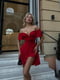 Приголомшлива літня сукня з тканини ролекс-горох червона | 6876994 | фото 6