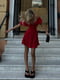 Приголомшлива літня сукня з тканини ролекс-горох червона | 6876994 | фото 9