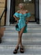 Приголомшлива літня сукня з тканини ролекс-горох м’ятна | 6876995 | фото 7