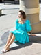 Сукня літня з бавовни бірюзова | 6877015 | фото 4