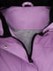Курточка з плащовки бузкового кольору з капюшоном | 6854429 | фото 3