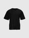 Чорна бавовняна футболка з принтом | 6875706 | фото 6