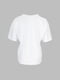 Біла бавовняна футболка з принтом | 6875715 | фото 10