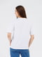 Біла бавовняна футболка з принтом | 6875715 | фото 5