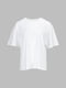 Біла бавовняна футболка з принтом | 6875735 | фото 6