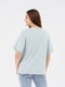 Бавовняна футболка оливкового кольору з принтом | 6875752 | фото 5