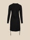 Чорна сукня-футляр з функцією стяжки по боках | 6875803 | фото 10