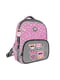 Рюкзак шкільний рожевий з принтом | 6875815