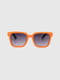 Сонцезахисні окулярі в помаранчево-чорній оправі  | 6875817 | фото 3