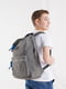 Сірий підлітковий рюкзак з широкими лямками | 6875847 | фото 3