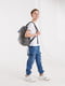 Сірий підлітковий рюкзак з широкими лямками | 6875847 | фото 4
