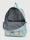 Текстильний рюкзак м’ятного кольору з принтом | 6875871 | фото 8