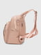 Рожевий рюкзак з екошкіри | 6875897 | фото 3