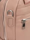 Рожевий рюкзак з екошкіри | 6875897 | фото 5