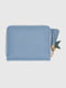 Блакитний гаманець  в принт на блискавці  з брелком | 6875899 | фото 3