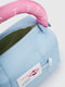 Блакитна текстильна сумка з яскравою ручкою | 6875918 | фото 7
