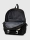 Чорний текстильний рюкзак з накладною кишенею | 6875924 | фото 9