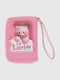 Рожевий гаманець з аплікацією “Зайка” та написом Lucky | 6875956 | фото 2