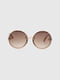 Сонцезахисні окулярі у коричневій оправі  | 6875958 | фото 3