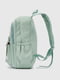 Текстильний рюкзак м’ятного кольору з накладною кишенею | 6875985 | фото 3