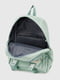 Текстильний рюкзак м’ятного кольору з накладною кишенею | 6875985 | фото 9